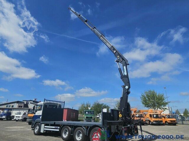 Flatbed truck MAN TGS 35.400 8x4 Effer 250 6S Höhe 23,5m NL:16,3T