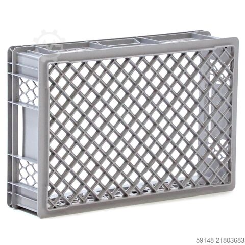 Gebruikte broodkratten palletaanbieding 60 stuks wanden + bodem geperforeerd   - L:600 x Kruizinga 98-7143GB-PAL