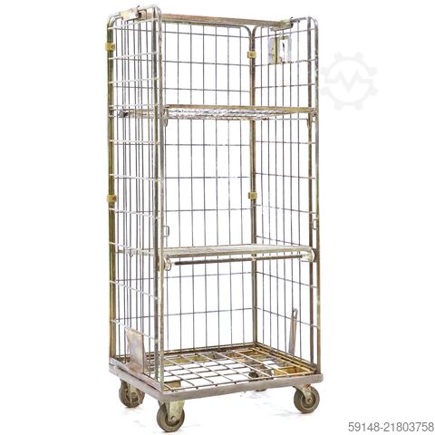 Carros de lavandería usados de 2 niveles, L: 800, A: 610, H: 1730 (mm). 635 ltr, L: 800, A: Kruizinga 98-8024GB