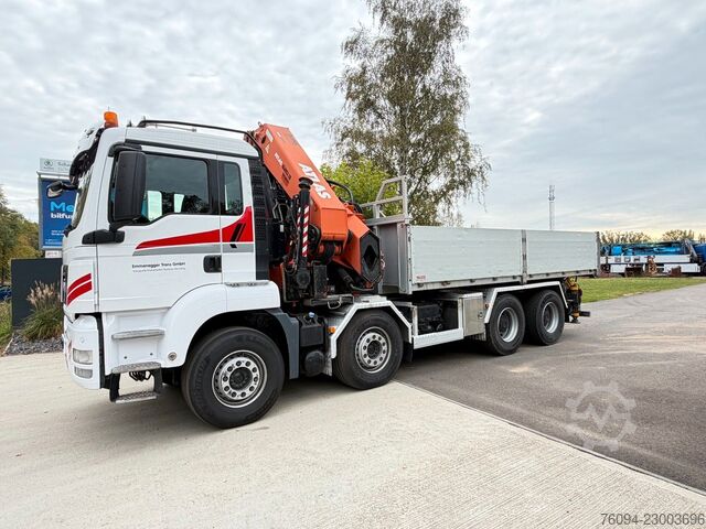 Grue montée sur camion MAN TGS 37.440 8x4 KRAN 21m Kipper 5/6 Steuerkre