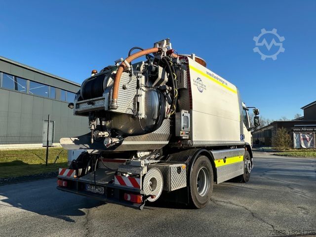 Vacuümtankwagen DAF LF 320 FA / XDEA Kanalreinigungskombi Hybrid