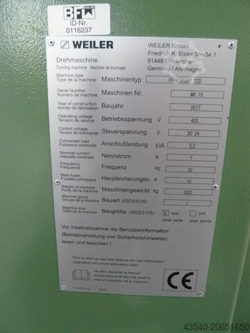 Vodič/napetost vretenaste letvije Weiler Praktikant GSD Sofort Verfügbar