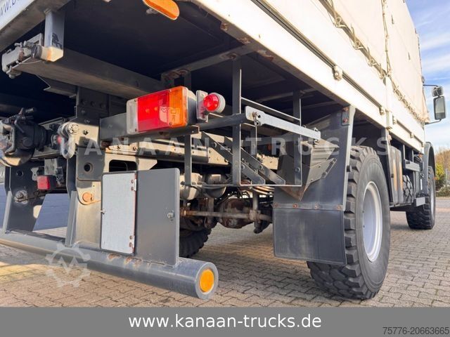 Flaklastbil med kapell IVECO 140 E240  Eurocargo 4x4 Miltär Camper Expedition