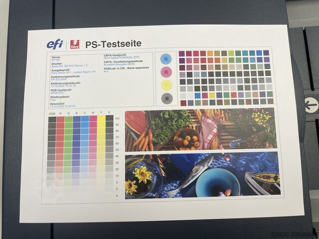 Digitale drukmachine Xerox Versant 180 Press incl. Fiery, booklet finisher, paper deck