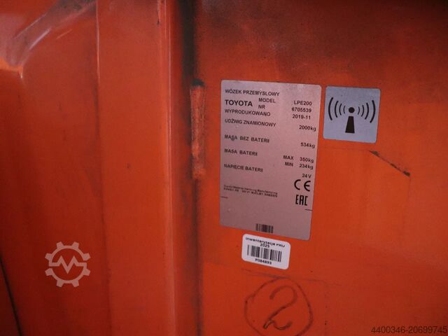 Pallet truck BT LPE200