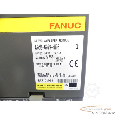 Komponenta Fanuc A06B-6079-H106 SN:EA7101088 generalüberholt mit 12 Monaten Gewährleistung!