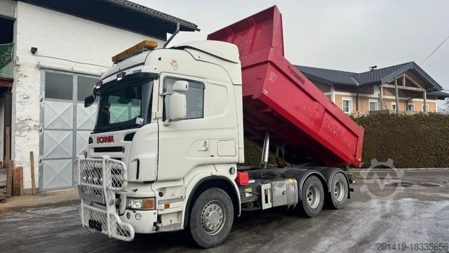 Těžkotonážní nákladní vůz SCANIA R560 V8 6x4 Euro 4 Rückmulde + Zgm Bj 2007