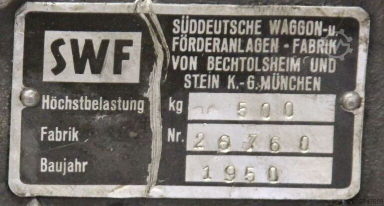 Elektrisk wiretalje 500 kg SWF Tragkraft 0,50 to