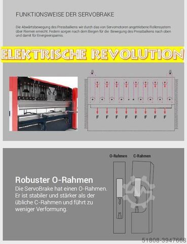 Elektrische CNC Abkantpressen Revolution Servo- E KK-Industries CNC elektrische Abkantpresse KKI Revolution DDM-50