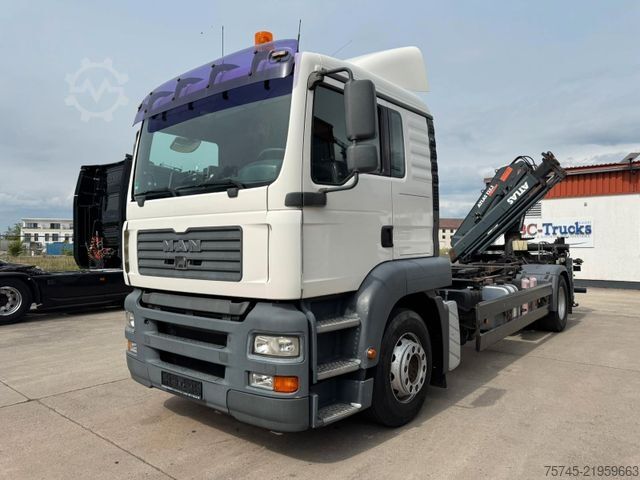 Değiştirilebilir kasalı kamyon MAN TGA 18.350* ATLAS KRAN *  ANALOG-TACHO *WENIG KM