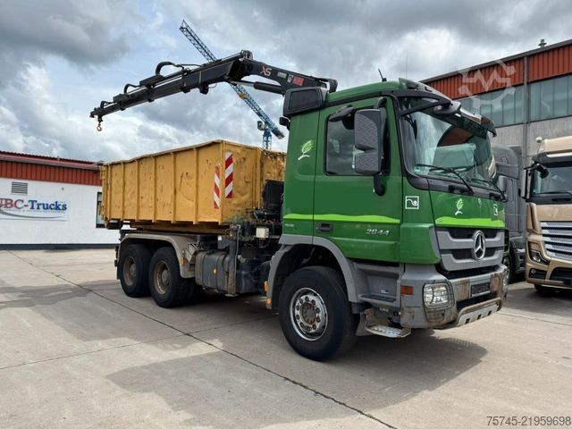 Kroghejselastbil MERCEDES-BENZ ACTROS 2644 * 6 X 4 * HIAB KRAN 10 M * B&B *EPS