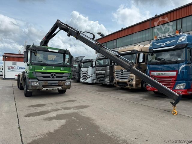 Kroghejselastbil MERCEDES-BENZ ACTROS 2644 * 6 X 4 * HIAB KRAN 10 M * B&B *EPS