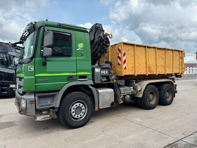Kroghejselastbil MERCEDES-BENZ ACTROS 2644 * 6 X 4 * HIAB KRAN 10 M * B&B *EPS