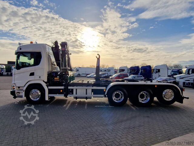 Hook arm system Scania G500 XT 8x4*4 - HMF 2820K Crane - AJK 20T Hookl...