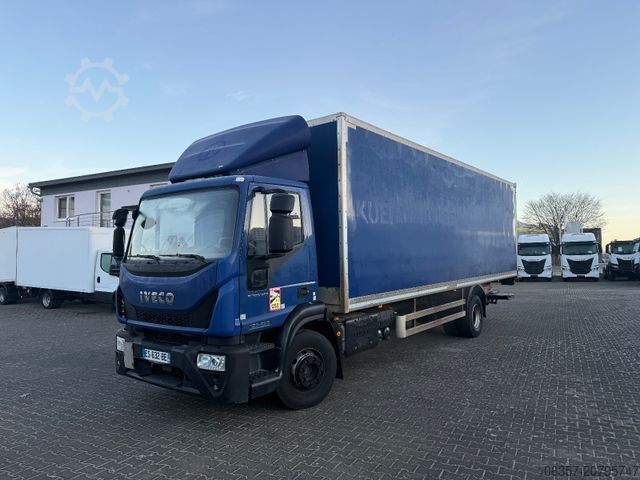 Autocarro con cassone IVECO Eurocargo 160E25/P Koffer LBW 1500Kg,Euro6C