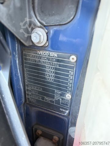 Autocarro con cassone IVECO Eurocargo 160E25/P Koffer LBW 1500Kg,Euro6C