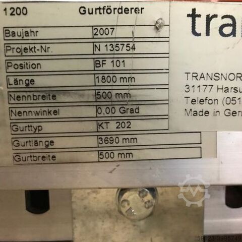 Kemer Konveyör bant Konveyör bant Transnorm