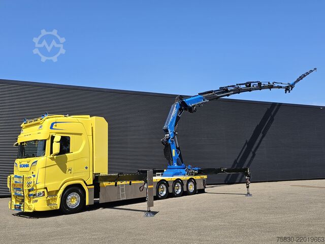 Rakodóplatform Scania S580 V8 / 8x4 / FASSI 115 t/m CRANE / RETARDER