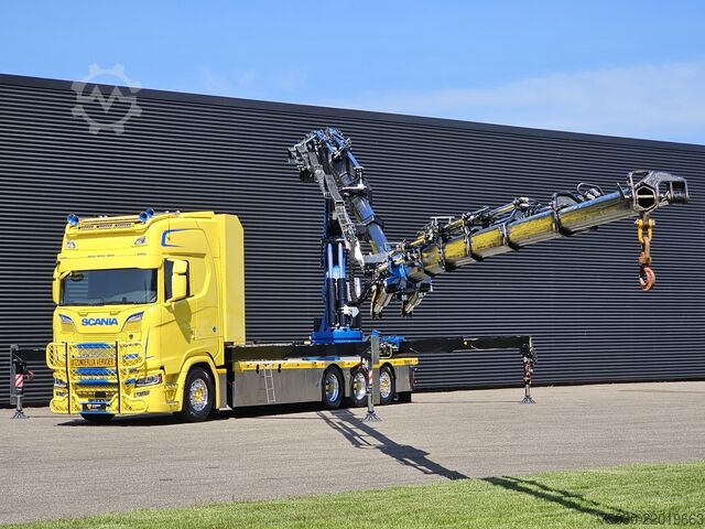 Rakodóplatform Scania S580 V8 / 8x4 / FASSI 115 t/m CRANE / RETARDER