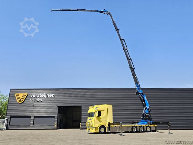 Rakodóplatform Scania S580 V8 / 8x4 / FASSI 115 t/m CRANE / RETARDER