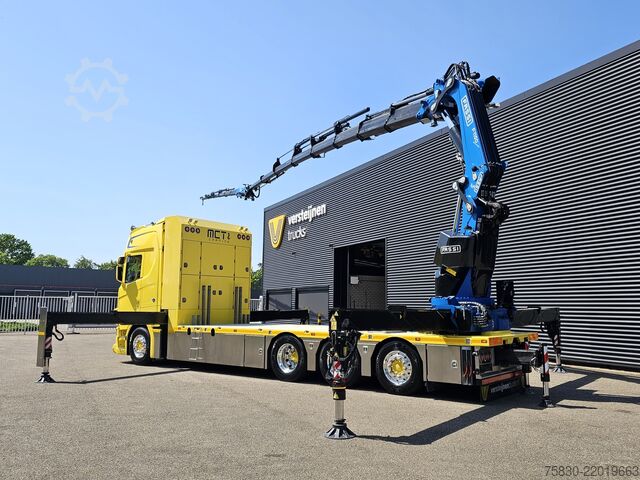Rakodóplatform Scania S580 V8 / 8x4 / FASSI 115 t/m CRANE / RETARDER