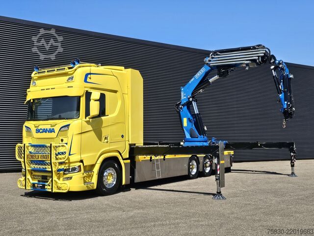Rakodóplatform Scania S580 V8 / 8x4 / FASSI 115 t/m CRANE / RETARDER