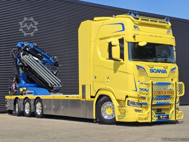 Rakodóplatform Scania S580 V8 / 8x4 / FASSI 115 t/m CRANE / RETARDER