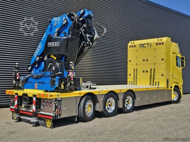 Rakodóplatform Scania S580 V8 / 8x4 / FASSI 115 t/m CRANE / RETARDER