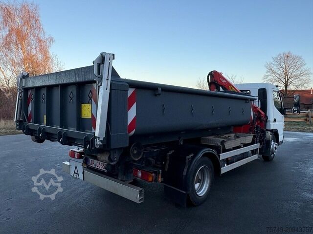 Telehoist lastväxlarbil Fuso FUSO 7C18 City Abrollkipper + Ladekran Palfinger