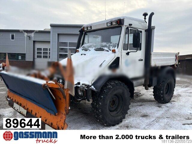 Speciale doeleinden vrachtwagen Unimog U 130 4x4, Kipper, Zapfwelle vorne+hinten,