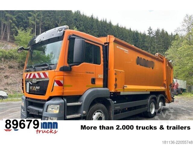 Camión de la basura MAN TGS 26.320 6x2-4 BL, Lenk-/Liftachse, HS-Terberg