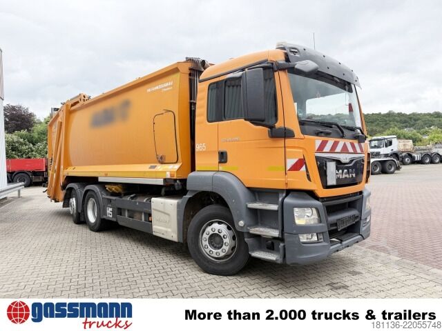 Camión de la basura MAN TGS 26.320 6x2-4 BL, Lenk-/Liftachse, HS-Terberg