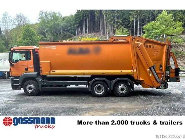 Camión de la basura MAN TGS 26.320 6x2-4 BL, Lenk-/Liftachse, HS-Terberg