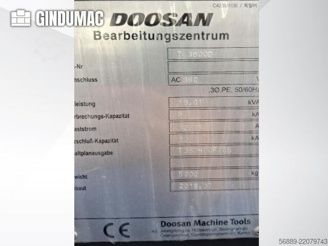 DOOSAN T 3600 D DOOSAN T 3600 D