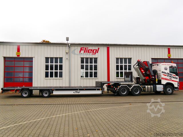 Open oplegger FLIEGL 2-Achs Mega Plateau Jumbo SZS 290