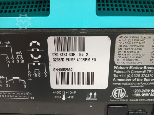 Vacuümpomp Watson Marlow 323S/D