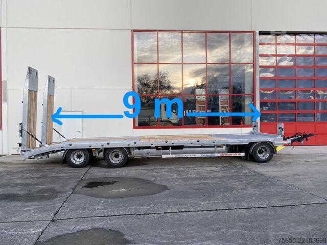 Dieplader oplegger Möslein T 3-9,20 F Blatt  3 Achs Tieflader mit gerader Ladefläche 9 m, Neufahrzeug