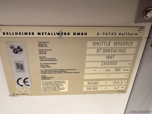 Hoogbouwmagazijn SSI Schäfer SHUTTLE 1850 X 825