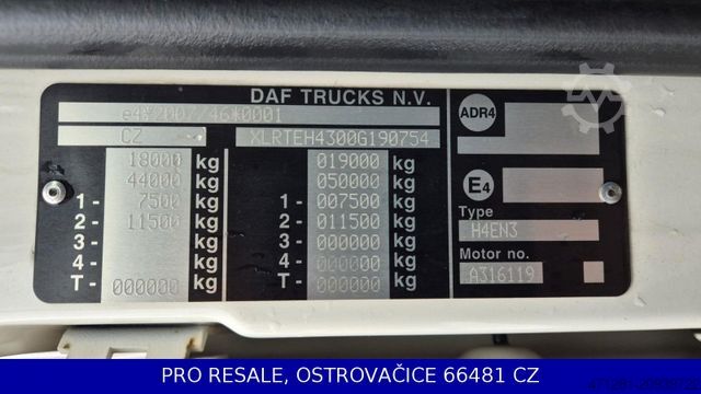 Ciągnik siodłowy typu volume DAF XF 480 FT LD MEGA SSC E6 + PARKCLIMA