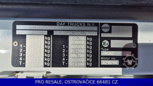Jumbo nákladní automobil DAF XF 480 FAR 6X2 SSC + WECON PC-CP-T0111 BJ 2017