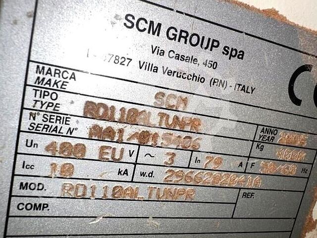 CNC horizontalni obradni centar SCM Record 110 AL TVN Prisma 2006 SCM Record 110 AL TVN Prisma
