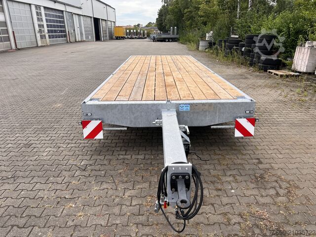 Nyitott pótkocsi Möslein THT 14-G 7,20 L ausziehbar  13,9 t Tandemanhänger- Tieflader, ausziehbarLuftgefedert