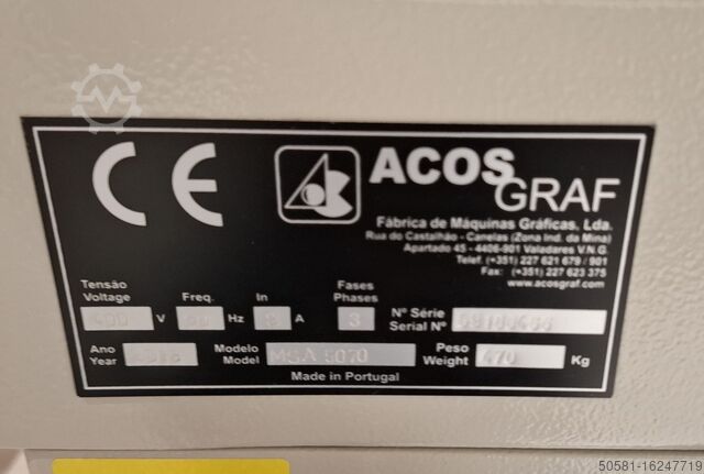 Zeefdrukmachine ACOSGRAF MSA 5070
