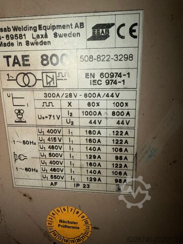 Svařovací sada ESAB AB / ESAB Welding Equipment AB ESAB TAE 800