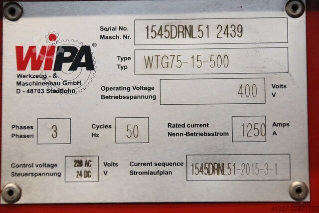 Ventilateur de pression 15 kW WIPA Ø 600 mm  WTG75-15-500