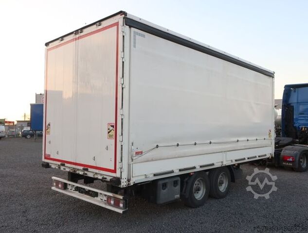Remolque abierto con toldo Wefa Tandem Schiebeplane durchladbar BPW