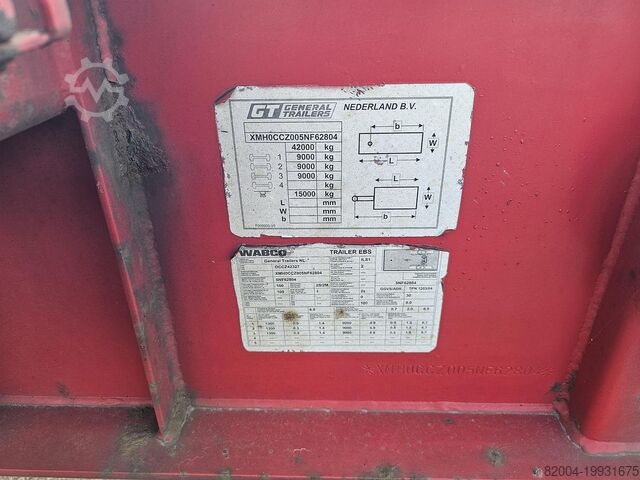 Transport von Containern FREUHAUF OCCZ 42-327 A| 40 FT HIGHCUBE| 2 X 20 FOOT 20 F...