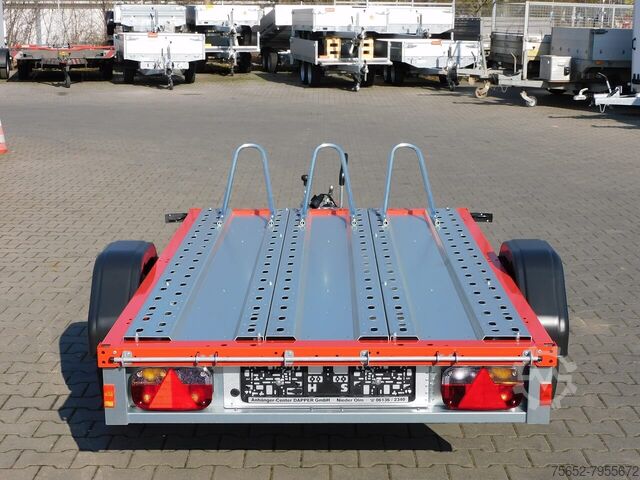 Remorque à moto Stema Bestellfahrzeug - SySTEMA MT 2,10x1,28m 850kg 100 Km/h rot gepulvert