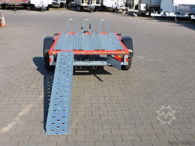 Remorque à moto Stema Bestellfahrzeug - SySTEMA MT 2,10x1,28m 850kg 100 Km/h rot gepulvert