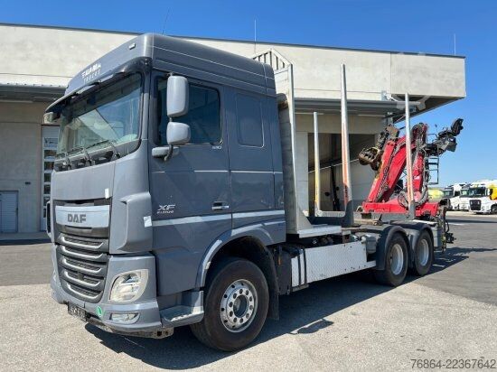 Camion forestier DAF XF 510 MIT PENZ LADEKRAN 6X4,  12Z9.50 INKL. HOLZGREIFER